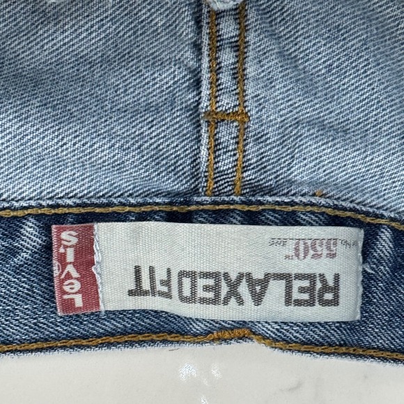 Vintage Levi's Mens 550 Relaxed Fit Jeans‎ 40x34 Light Wash Denim Classic Y2K - Picture 5 of 11